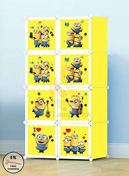 Minion DIY Plastic Wardrobe 8 Cubic