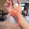 1Pc Colorful Flower Beaded Mobile Phone Charm Strap Chain Lanyard Women Girl Jewelry Phone Holder Beads Pendant Lonni. 