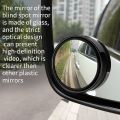 Car Round Mirror Original Glass Rear view Blind spot Mirror Wide-angle lens - 2 pcs. 