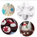 3 Pcs Cake Cutter Snowflake cookie Cutter Decorating Tools. 