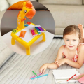Kid Drawing Project Board with marker Giraffe drawing and Art tracking project board with Music & Light  | Learning & Drawing Board for Boys & Girls | Best Gift for Children – Art Tracing Table with Slides. 
