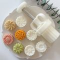 【HOT】 Mooncake Mold Rose Cherry Blossom Flower Shape Sakura Lotus Daisy Sunflower Leaf Bunny Mid-Autumn Festival Mold Plungers Pastry. 