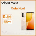 vivo Y31d - 6GB RAM +128 GB ROM -7200 mAh BlueVolt Battery - Snapdragon 6s Gen 2 4G - IP68 & 69 Dust and Waterproof - OriginOS 6.0 New System   - Officail PTA Approved. 