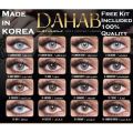 DAHAB Contact Lenses Multi Color Eye Lens Soft Eye Lenses with Solution High Quality (Select Desire Color Before Add to Cart). 