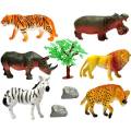 Animals Figures Toys, Realistic Jumbo Wild Zoo Animals Figurines Plastic African Jungle Animals Playset for Kids Toddlers. 