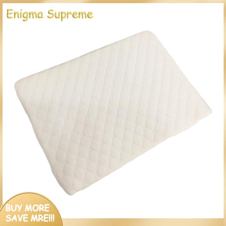 Enigma- Baby Anti-spit Pillow Memory Foam Baby Support Pillow for Anti-vomiting Colic Relief 13 Degree Incline Slope Pad for Pram Cot Bed Infant Reflux Support Pillow