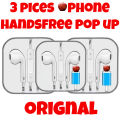 (3 Pices) Orignal Phone Lightning Handfree | Earphones | In-Ear Headphones / Earphones Wired with Lightning Connector for Phone 7 To 14 Phone (Built-in Microphone & Volume Control) Phone Handfree Original With Bluetooth Phone Handfree Lightning Handfree.. 