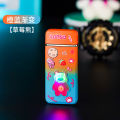 Personal Cute Funny Cartoon Red Flame Windproof Lighter Fantasy Color Light Straight Gas Lighter Girl Cute Gift. 
