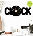 3D Clock Written Big Wooden wall Clock Black Analog Wooden Clock I Wall Clock I Wooden Wall Clock I Wall clocks for bedroom I Wall Clocks for drawing room I Wooden Wall Clocks For Gifts. 