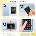 Silicon Suction Pad Phone Holder | Self-Adhesive Rubber Suction Mobile Holder | Silicone Suction Phone Case | Sticky Phone Grip Mount with 24 Suction Cups | Anti-Slip Suction Phone Case Mount for Shower, Mirror | Silicone Mobile Stand for All Phones. 