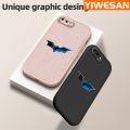 YIWESAN For iPhone 7 Plus iPhone 8 Plus Case Fashion Simple Boy Thin Leather Soft Full Lens Back Cover Camera Protect Cases Shockproof Casing. 