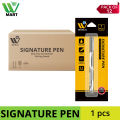 Pack of 12: WBM Signature Pen, High Quality  With Smooth Writing Experience - Black. 