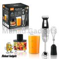 New Hand Blender Set 5 in 1 - 4 in 1 - 3 in 1 With Beater 3000W & 1500w & 800W & 600W & 500 and 350 Watts single & Double speed  Stainless Steel Immersion Blender - Egg beater and Milk Frother - Chopper and 600ml Beaker with Lid - Juicer Machine - kitchen. 