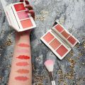 2 in 1 color Natural Matte Blusher Pearl Gradient Blush Face Rouge Contouring Pressed Powder Long-lasting Face Makeup Powder Plate. 