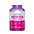 Herbiotics Biotin Plus 100% Original Tablet For Hair Growth, Biotin Plus Tablet For Healthy Long & Strong Hair, Biotin Plus Tablet For Hair fall & Hair Regrowth, Biotin Plus Tablet For Hair, Skin Nails, Biotin Plus & Folic Acid For Thicker & Longer Hair. 