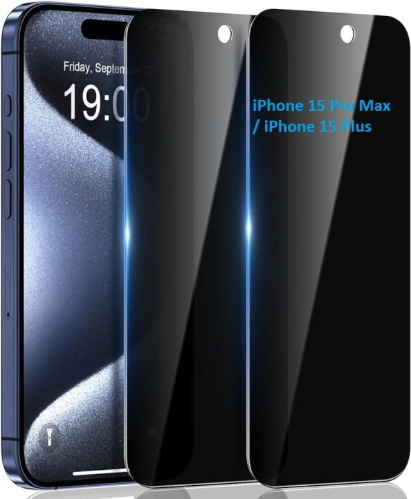 Privacy Screen Protector For iPhone 15 Pro Max / iPhone 15 Plus Privacy Screen Protector