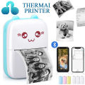 Mini Printer Portable,Wireless Bluetooth Thermal Printers Printing Gift for Label Receipt Photo Notes Study Home Office. 