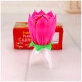 Pack of 1/3 Flower Musical Cake Candle – Cake Decor, Party, Birthday, Christmas, Marriage Anniversary Decoration. 
