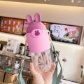 🐰 600ML Cute Bunny Cartoon Character Kids Water Bottle (Mix/Random colour). 
