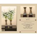 Handmade Mirror, Bead and Glass decorated Vases(Guldan)...Set of 2...Special  Introductory Price. 