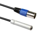 1/4 to XLR Cable,Balanced 1/4inch Female to XLR Male Stereo Audio Adapter,Quarter Inch TS/TRS to XLR Male Connector. 