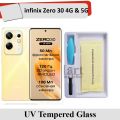 Infinix Zero 30 4G / 5G  UV Tempered Glass Screen Protector Full Curved Protector For Zero 30. 