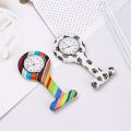 Doctor Gift Silicone Lapel Watches with Second Hand Nursing Fob Clip On Nurse Watch. 