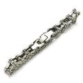 Punk Stainless Steel Bracelet Men Biker Bicycle Motorcycle Chain Bracelets 8.5". 