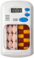 Digital Pill Organizer Medicine Timer Box Mini Pill Box Medicine Case Tablets Storage Box with Medicine Reminder Alarm Dose Tracker Electronic Pill Reminder Automatic Pill Dispenser with LCD Display Sound Prescriptions Medication Vitamins Supplements. 
