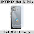 Infinix Hot 12 Play Back Protector Soft Skin Sheet Matte Style For Infinix Hot 12 Play. 