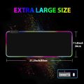 RGB Gaming Mouse Pad RASURE 9 Modes Oversized Glowing Led Extended Mousepad Anti-Slip Rubber Base and Waterproof Surface Large Soft Led Computer Keyboard Mouse Mat Size - 31*12inches. 