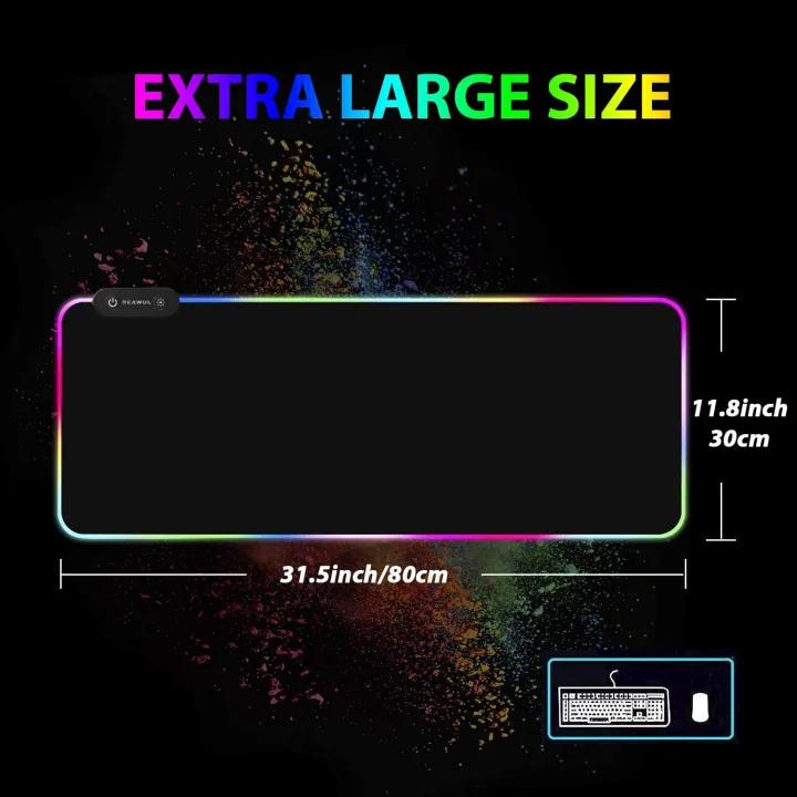 RGB%20Gaming%20Mouse%20Pad%20RASURE%209%20Modes%20Oversized%20Glowing%20Led%20Extended%20Mousepad%20Anti-Slip%20Rubber%20Base%20and%20Waterproof%20Surface%20Large%20Soft%20Led%20Computer%20Keyboard%20Mouse%20Mat%20Size%20-%2031*12inches%20-%20Image%206