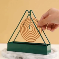 Mosquito Coil Holder, Iron Mosquito Coil Stand Triangle. 