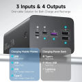 100% Original ROMOSS 60000mAh PEA60 Power Bank, 22.5W Max Quick Charge Portable Phone Battery Charger with 4 Outputs and 3 Inputs External Battery Pack for Travel and Home Use. 