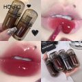 Cherry Mirror Water Light Lip Gloss Crystal Jelly Long Lasting Moisturising Lip Glaze Translucent Red Lip Tint. 