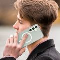 Leweisi Matte Transparent Case for Samsung Galaxy S24 FE Anti-fingerprints PC Hard Back Cover Phone Case. 