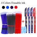 33 Pcs/Set School Erasable Gel Pens Set 0.5 mm Fine Point Black/Blue/Red ink Ballpoint Pen Stationery Office Writing Supplies. 