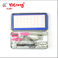 Yalong Classical 8-In-1 Compass Set School Office Supplies Metal Math Compass For Student Use With Rulers. 