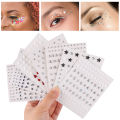 Crystal Tattoo Eye Sticker Glitter Makeup Temporary Rhinestone 3D Face Decoration Stickers. 