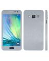 Samsung Galaxy A5 2015  Silver Brushed Metal Texture Mobile Skin. 
