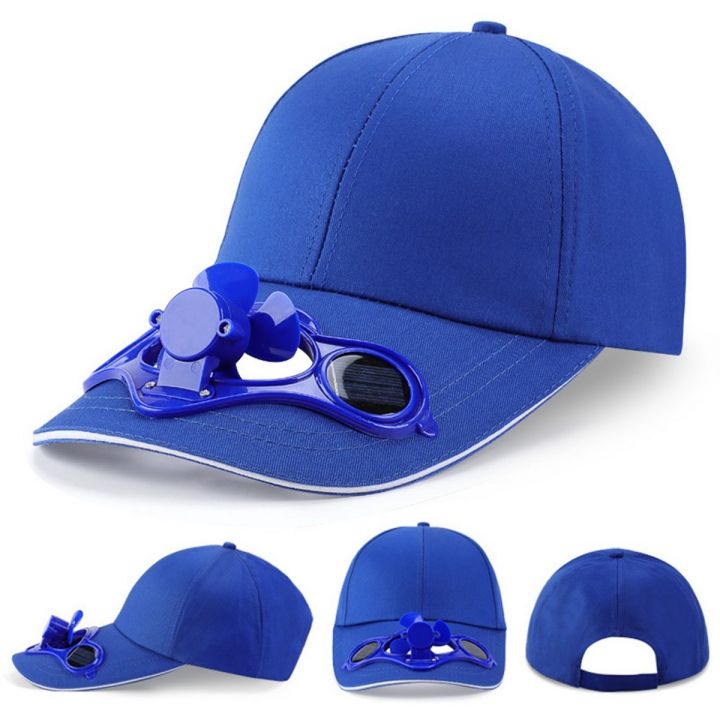 Sunscreen Hat With Solar-powered Fan Peaked Cap For Men Women Cotton Fan Baseball Hat Outdoor Casual Sun Hat Cooling Fan Hat