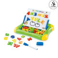 2 in 1 Magnetic Writing and Drawing Learning Case First / Second Classroom Imported High Quality - Educational Writing And Drawing Board Magnetic Whiteboard Magnetic Learning Case for Kids with Alphabets and Numbers Toy Best Birthday Gift For for Kids. 