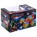 Avengers 360 Degrees Rotating Front Axle Spinning Wheels Avengers Stnt Car with Colourful 3D Lights & Music (Color and Design May Vary). 