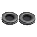 80mm Headphones Foam Round Ear Pads Cushions Replacement Black. 