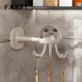 Kitchen Utensil Hook 360 Rotatable Jellyfish Hanger with 6 Hooks Multi-functional Kitchen Utensil Storage Hook Holder Organizer for Home less Than Utensil Organizer Holder. 