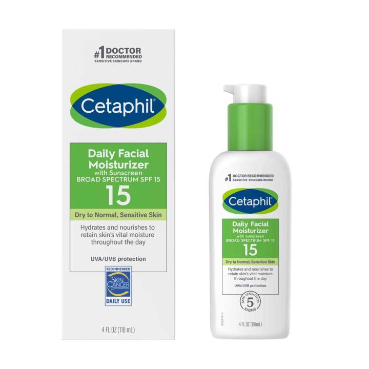 Cetaphil Daily Facial Moisturizer 118ml with Sunscreen 15 SPF | 4 Ounce