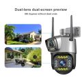 6 MP 3+3 MP Dual Lens Security Camera V380 Pro Smart Home 6MP Auto Tracking Waterproof Outdoor Wireless WIFI IP Camera for home, Office, school, shop. 