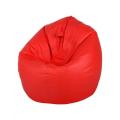 Puffy Style Leather Bean Bag Sofa. 