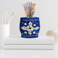 Multan Blue Pottery Vase, 5"x5" – Traditional Handcrafted Decorative Piece.. 