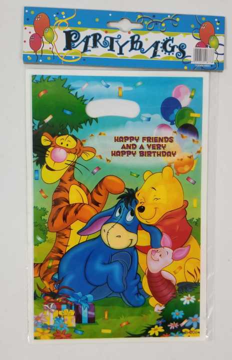 WINNIE THE POOH GOODY BAGS ( PACK OF 10 GOODY BAGS )